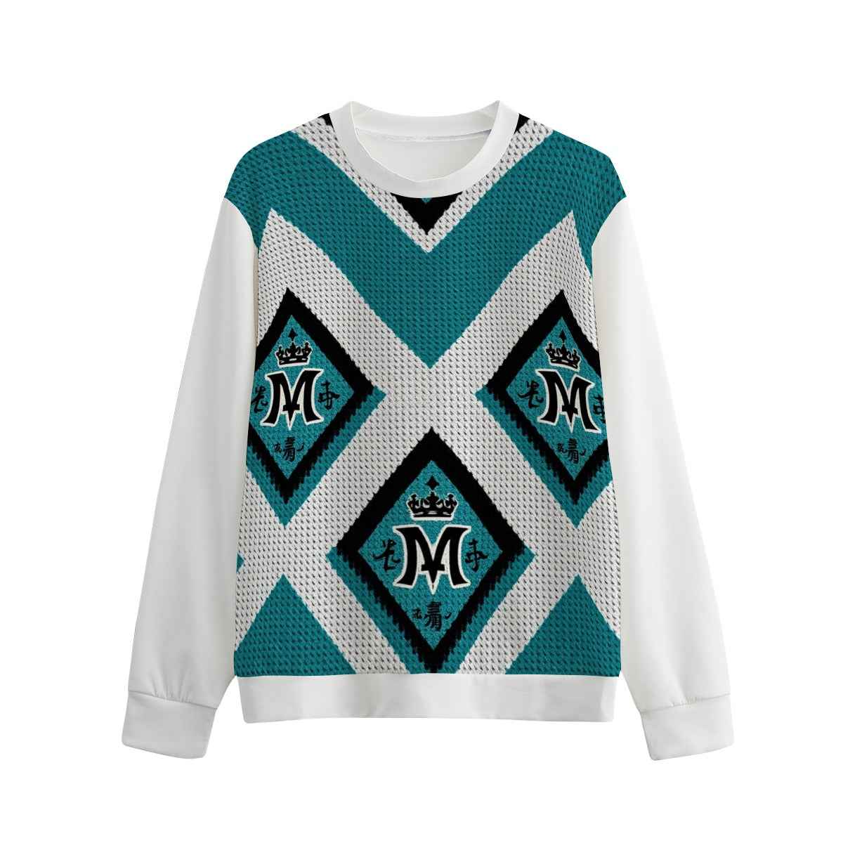 MUNSIEUR All-Over Print Hoodie for Men Heavy Cotton