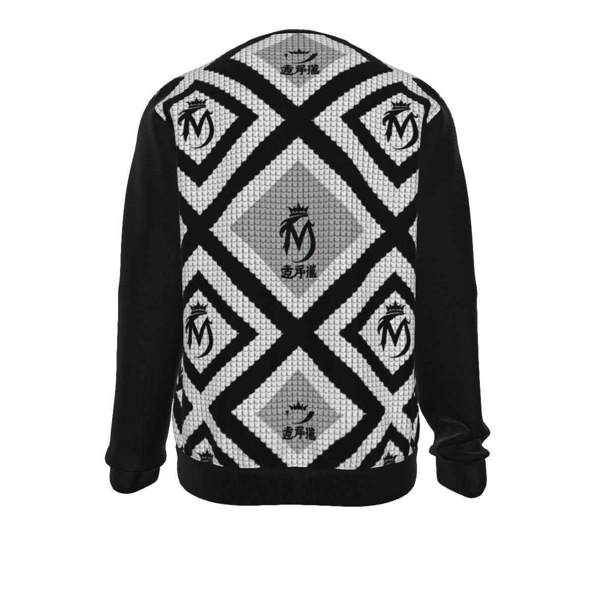 MUNSIEUR All-Over Print Hoodie for Men Heavy Cotton