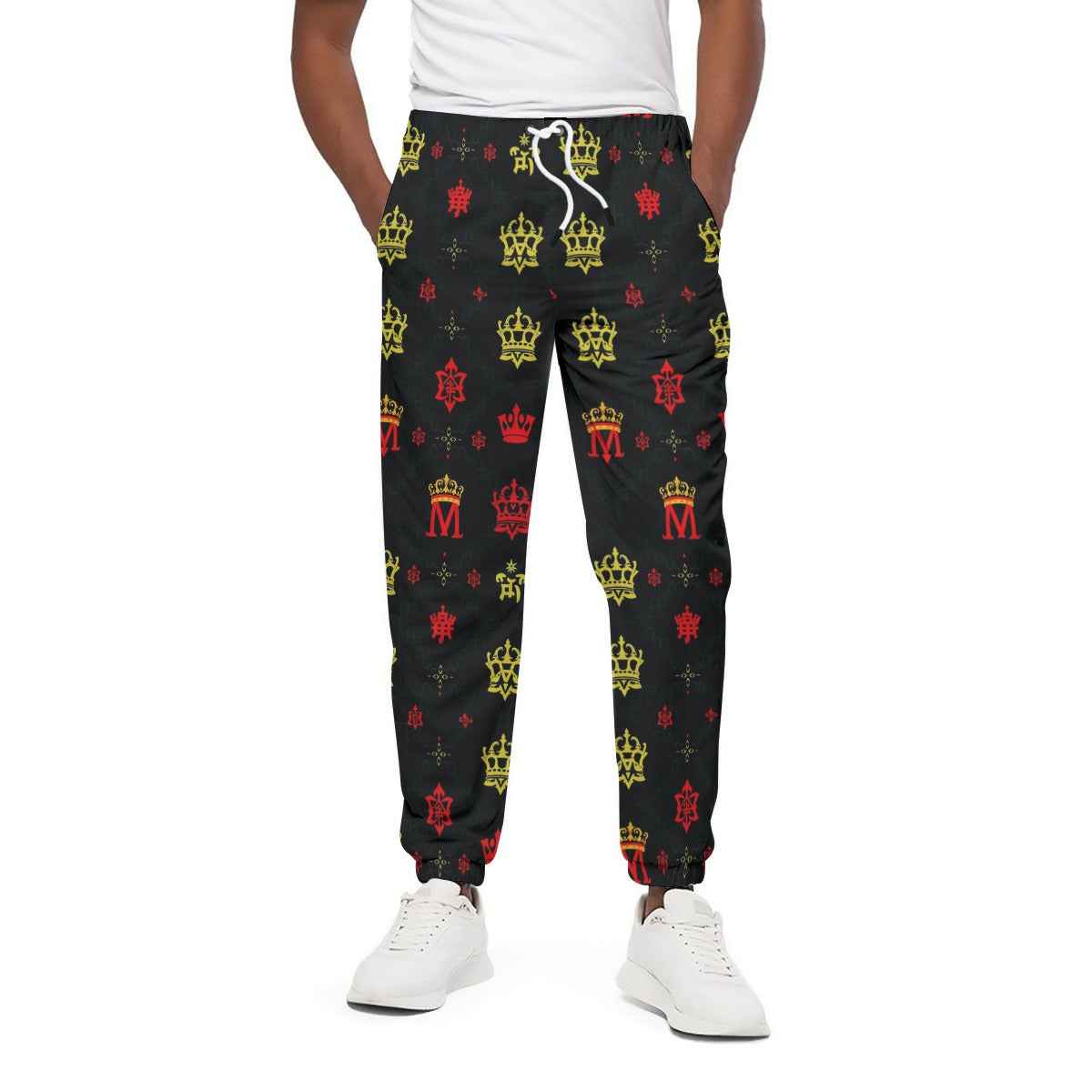 MUNSIEUR All-Over Print Joggers Cotton