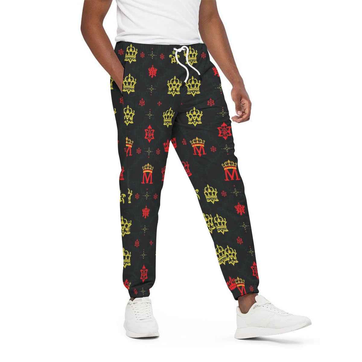 MUNSIEUR All-Over Print Joggers Cotton