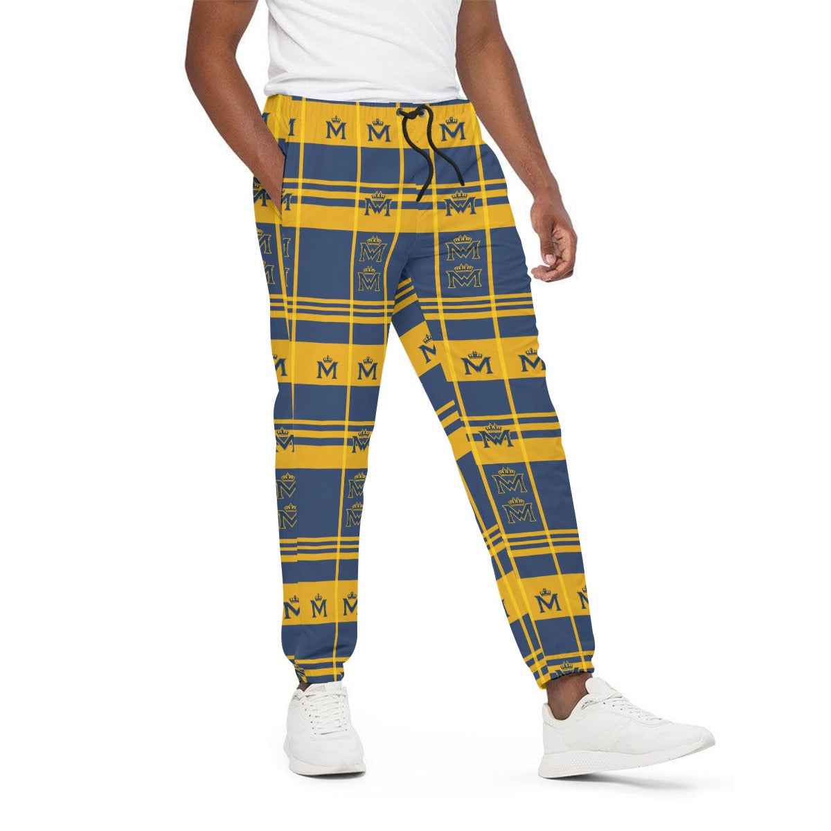 Multicolor 310GSM All-Over Print Joggers – Heavyweight Cotton | MUNSIEUR