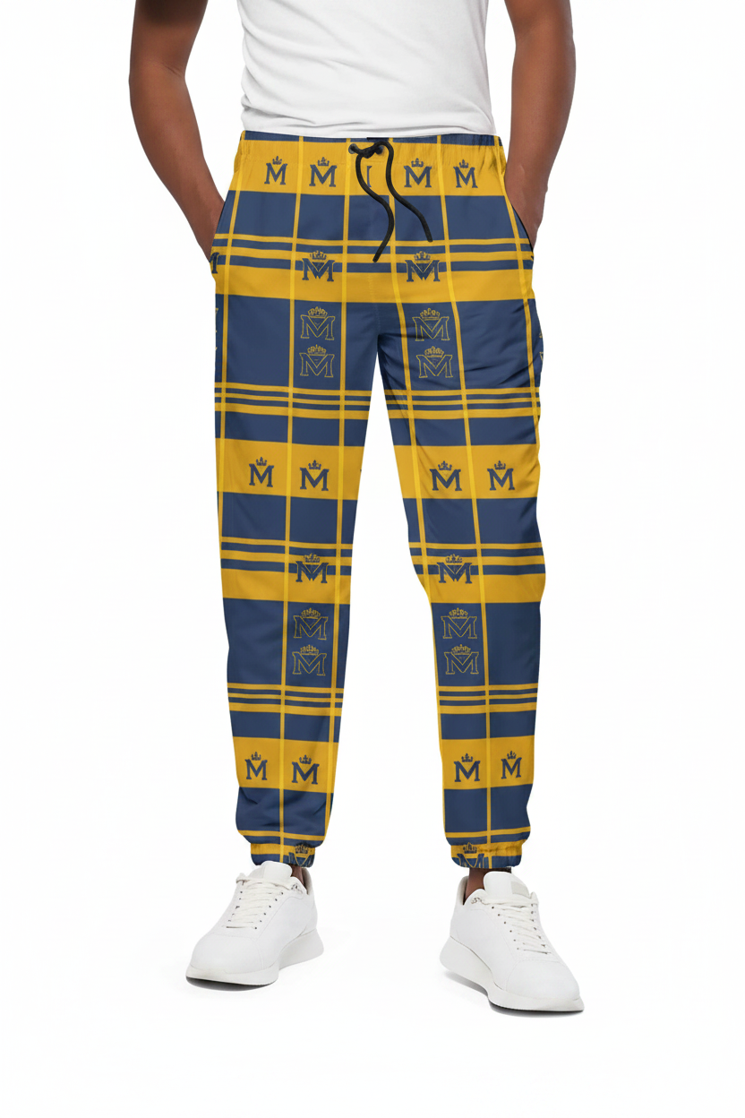 Multicolor 310GSM All-Over Print Joggers – Heavyweight Cotton | MUNSIEUR
