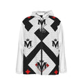 MUNSIEUR All-Over Print Men's Coat with Zipper Windbreaker