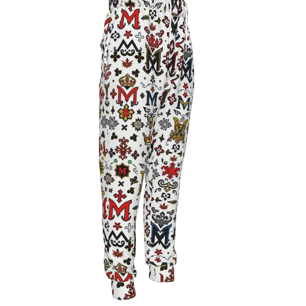 Men's Trendy Joggers - All-Over Print for Casual Wear Mardi Gras Collection