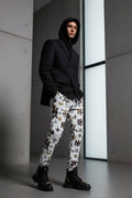 Men's Printed Joggers with Black String - Athletic