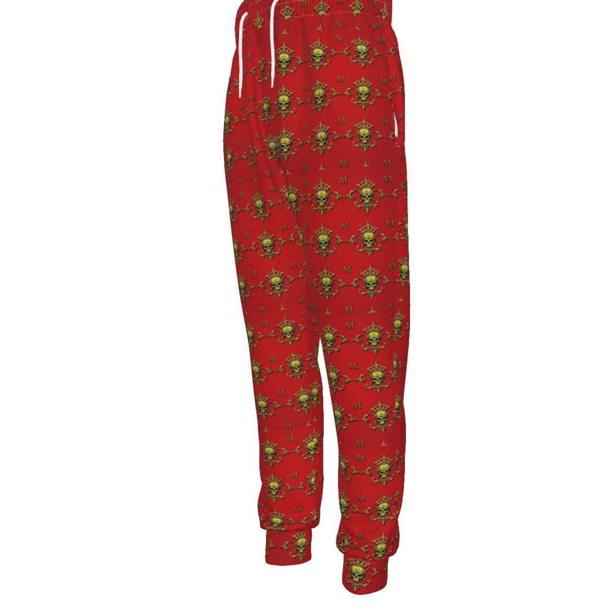 Men's All-Over Print Joggers with Black String - Stylish
