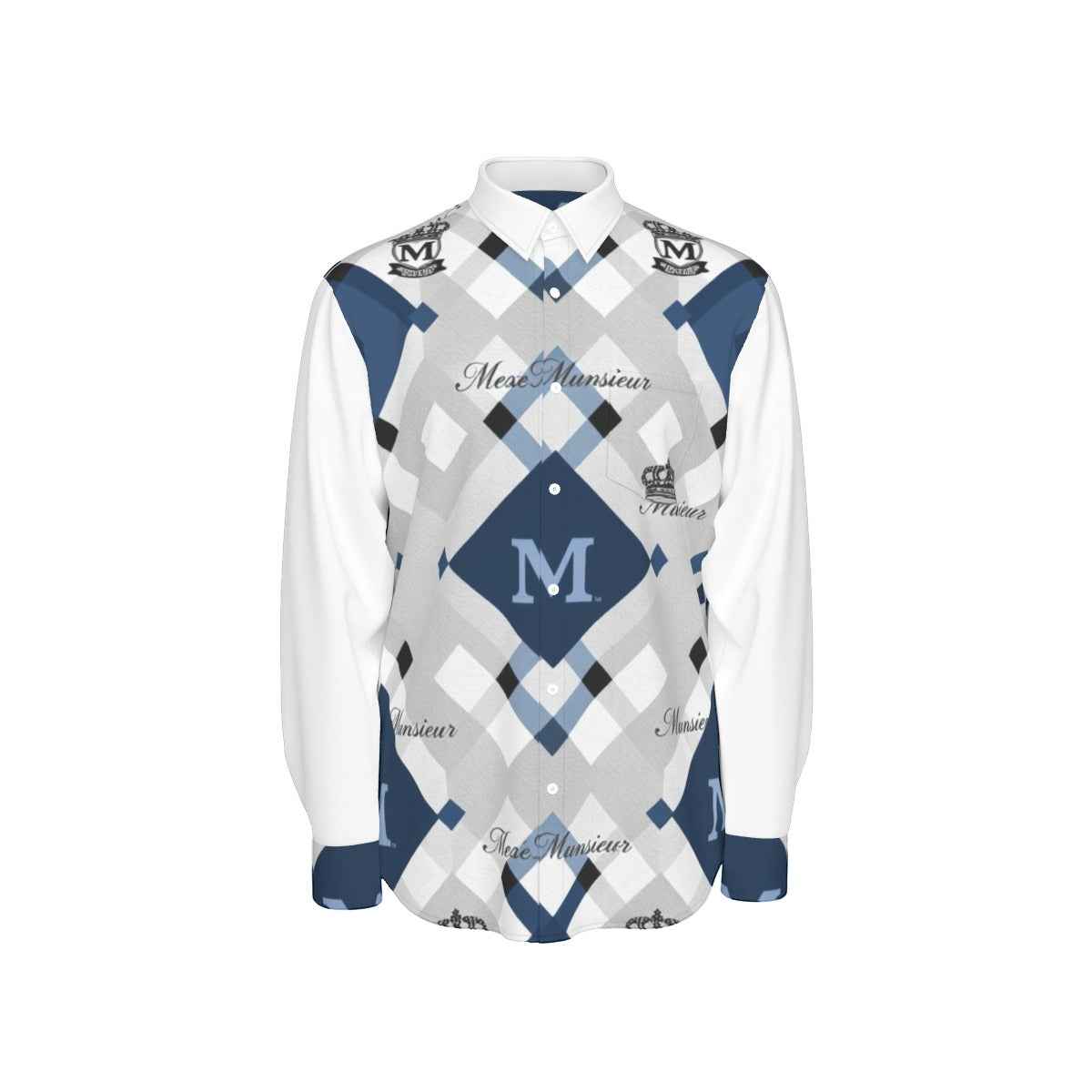 MUNSIEUR All-Over Print Men's Long Sleeve Tee