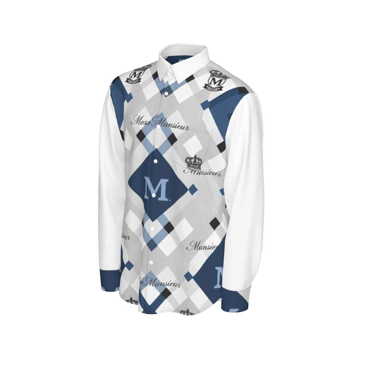 MUNSIEUR All-Over Print Men's Long Sleeve Tee