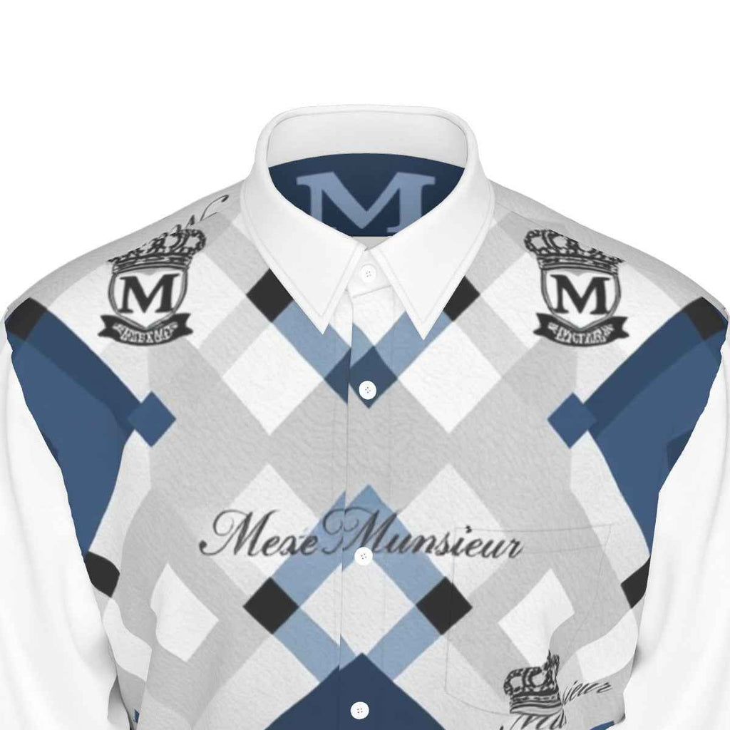MUNSIEUR All-Over Print Men's Long Sleeve Tee