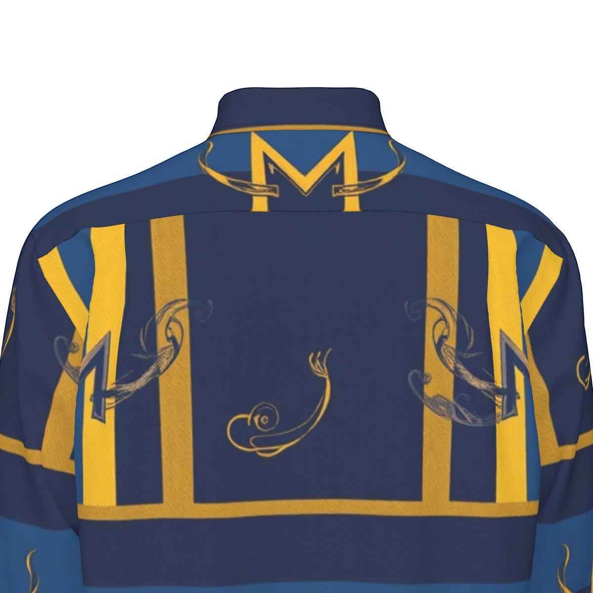 MUNSIEUR All-Over Print Men's Long Sleeve Tee Cotton