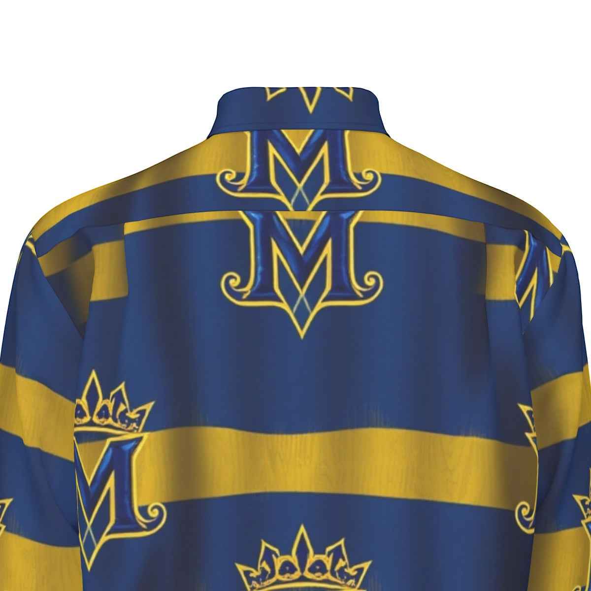 MUNSIEUR All-Over Print Men's Long Sleeve Tee Cotton