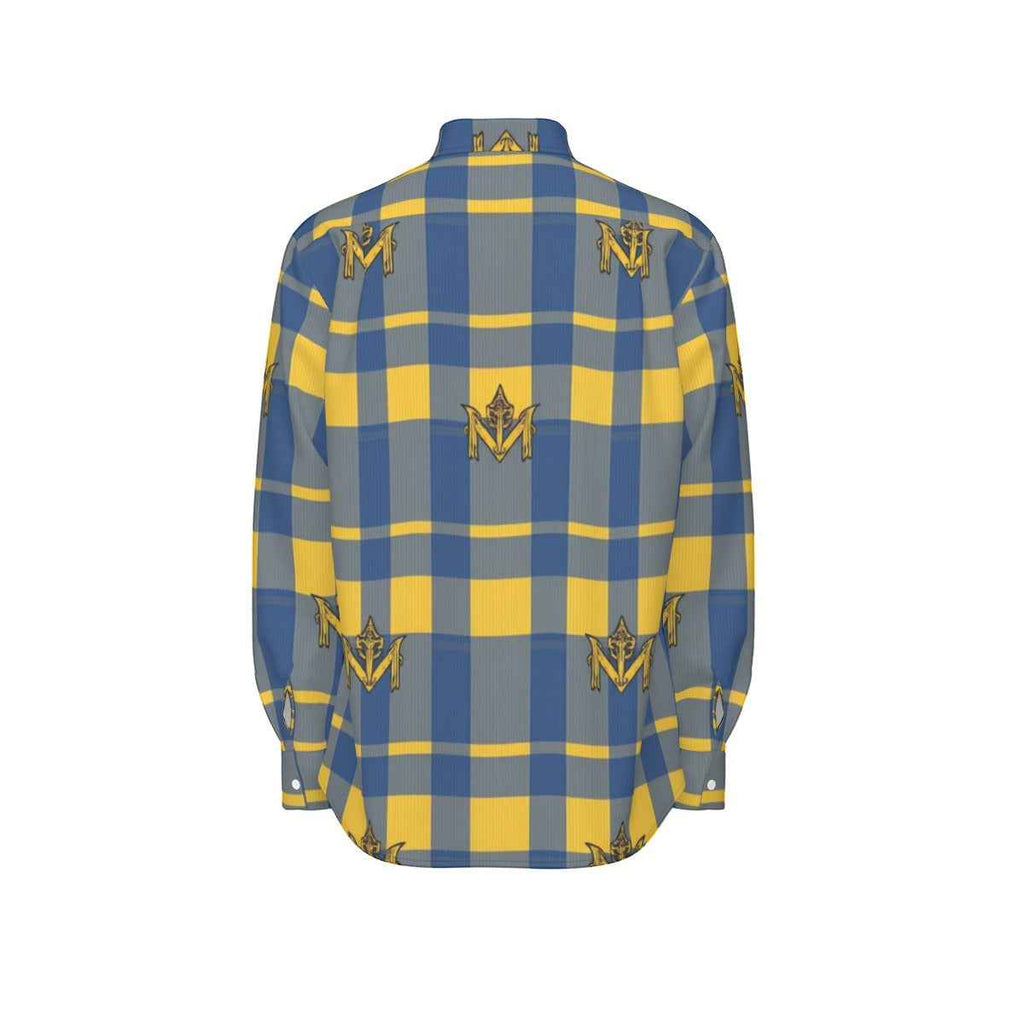 MUNSIEUR All-Over Print Men's Long Sleeve Tee Cotton