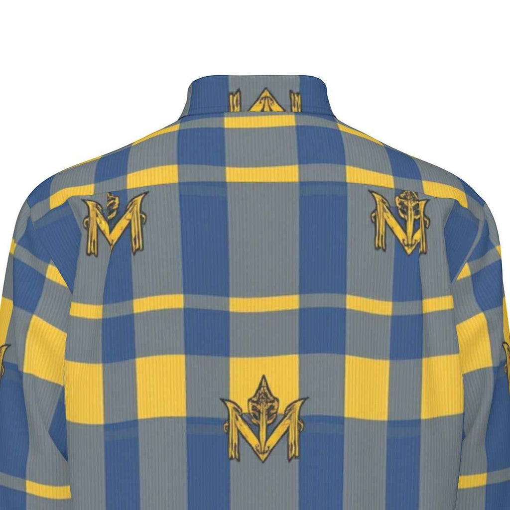 MUNSIEUR All-Over Print Men's Long Sleeve Tee Cotton