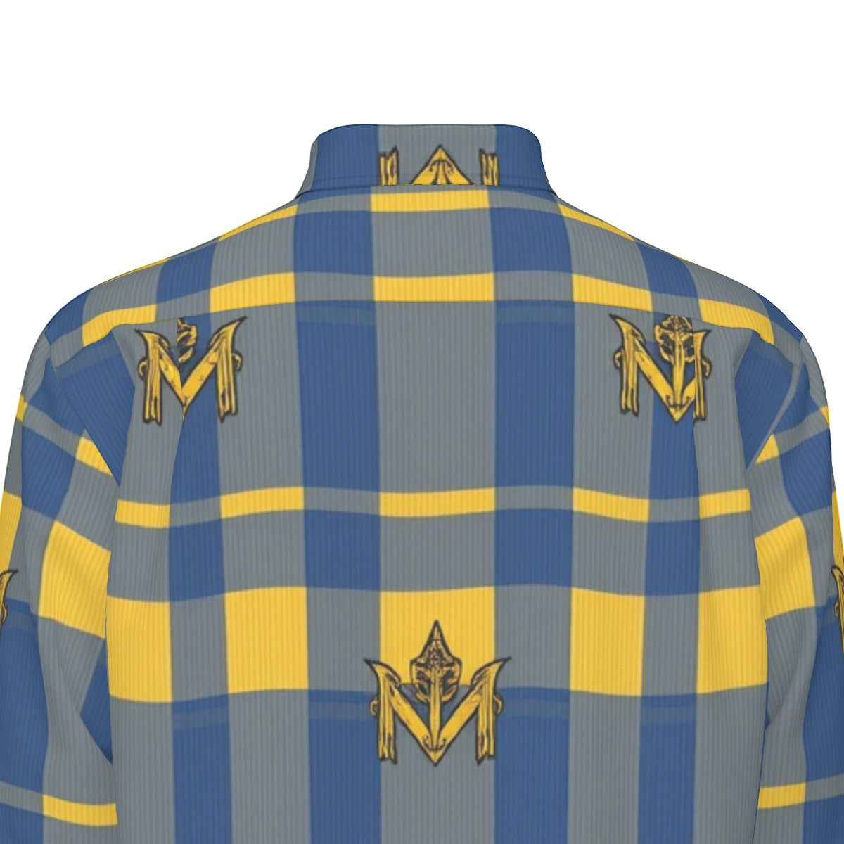 MUNSIEUR All-Over Print Men's Long Sleeve Tee Cotton
