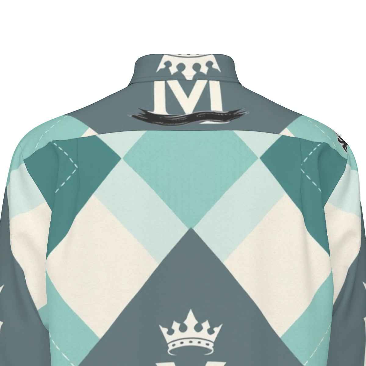 MUNSIEUR All-Over Print Men's Long Sleeve Tee Cotton