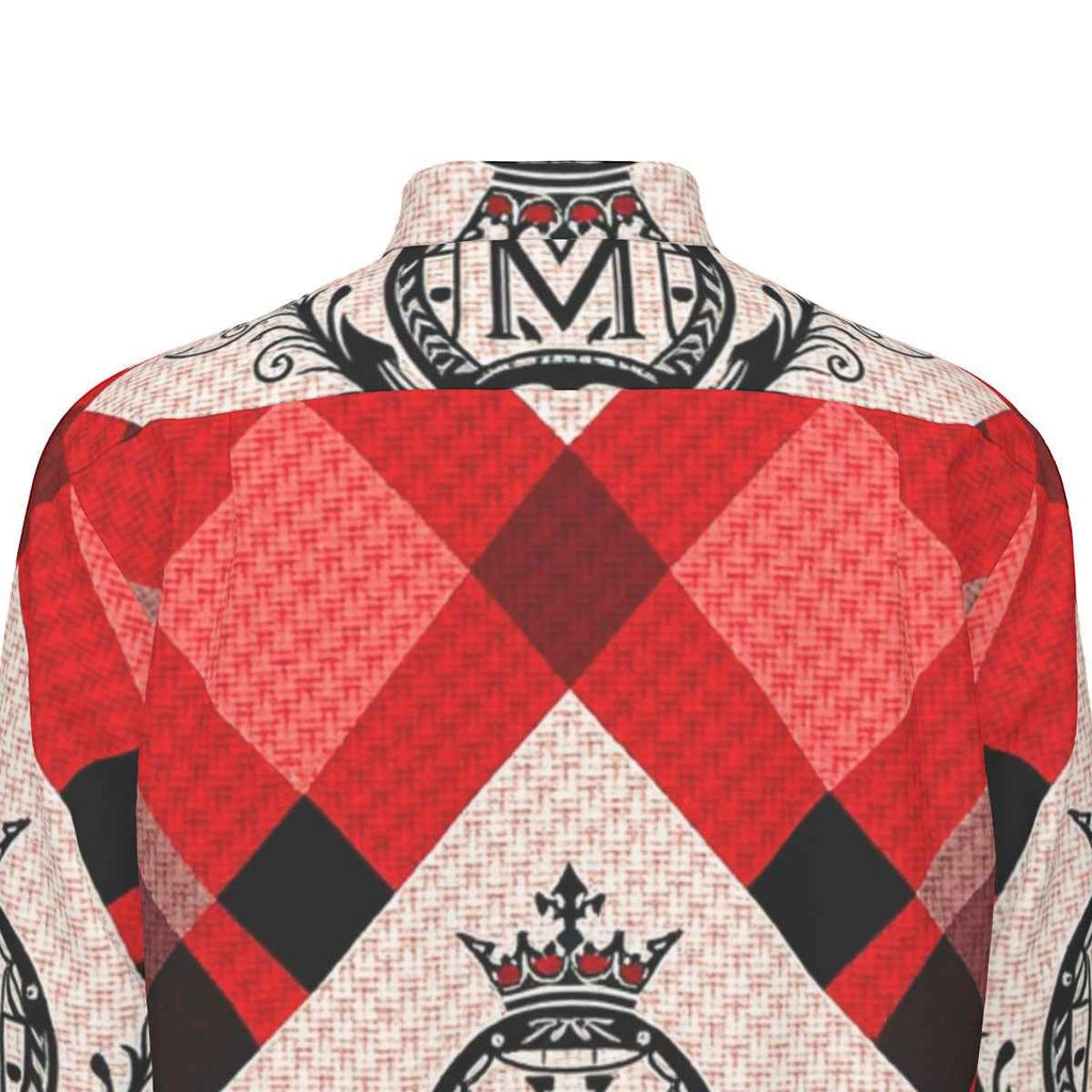 MUNSIEUR All-Over Print Men's Long Sleeve Tee Cotton