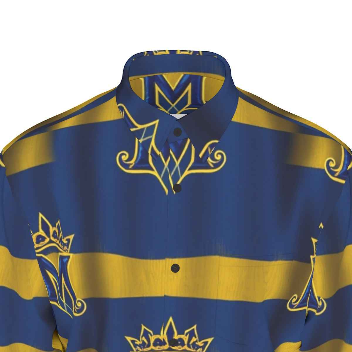 MUNSIEUR All-Over Print Men's Long Sleeve Tee Cotton