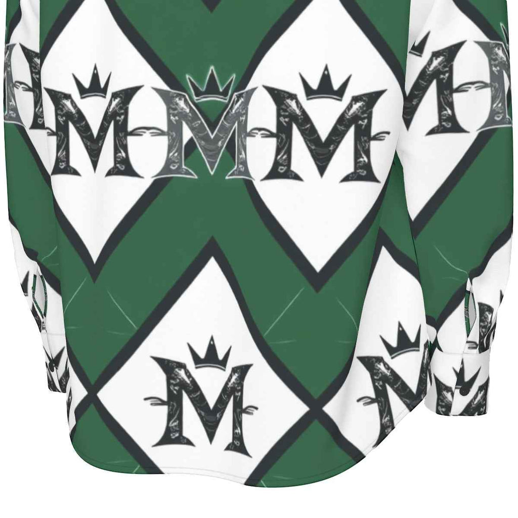 MUNSIEUR All-Over Print Men's Long Sleeve Tee Cotton
