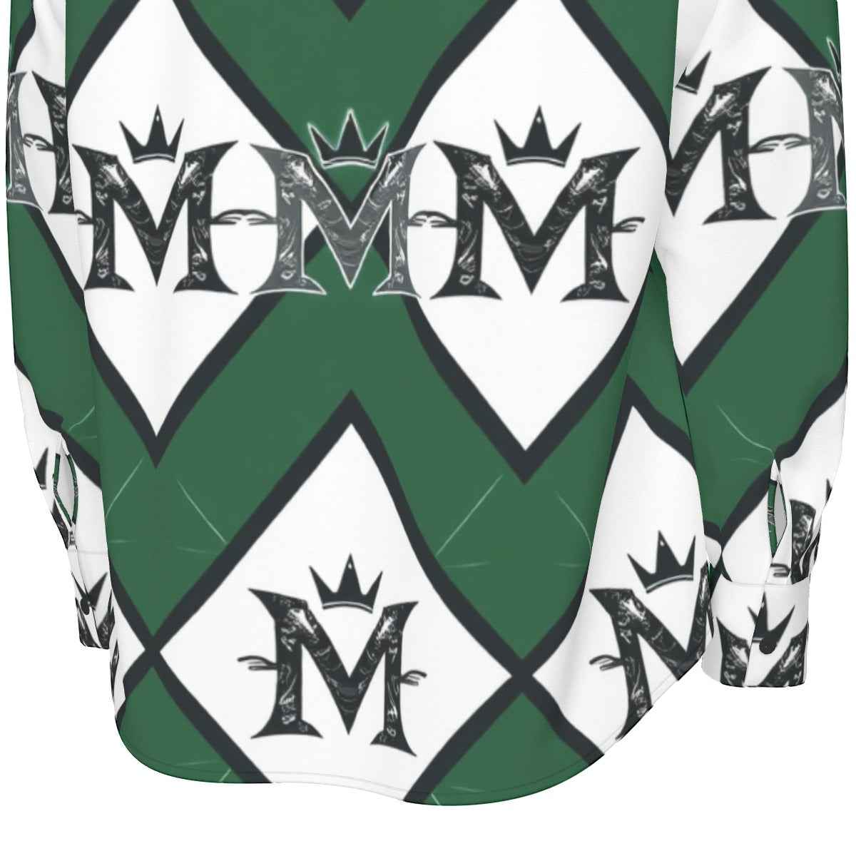 MUNSIEUR All-Over Print Men's Long Sleeve Tee Cotton