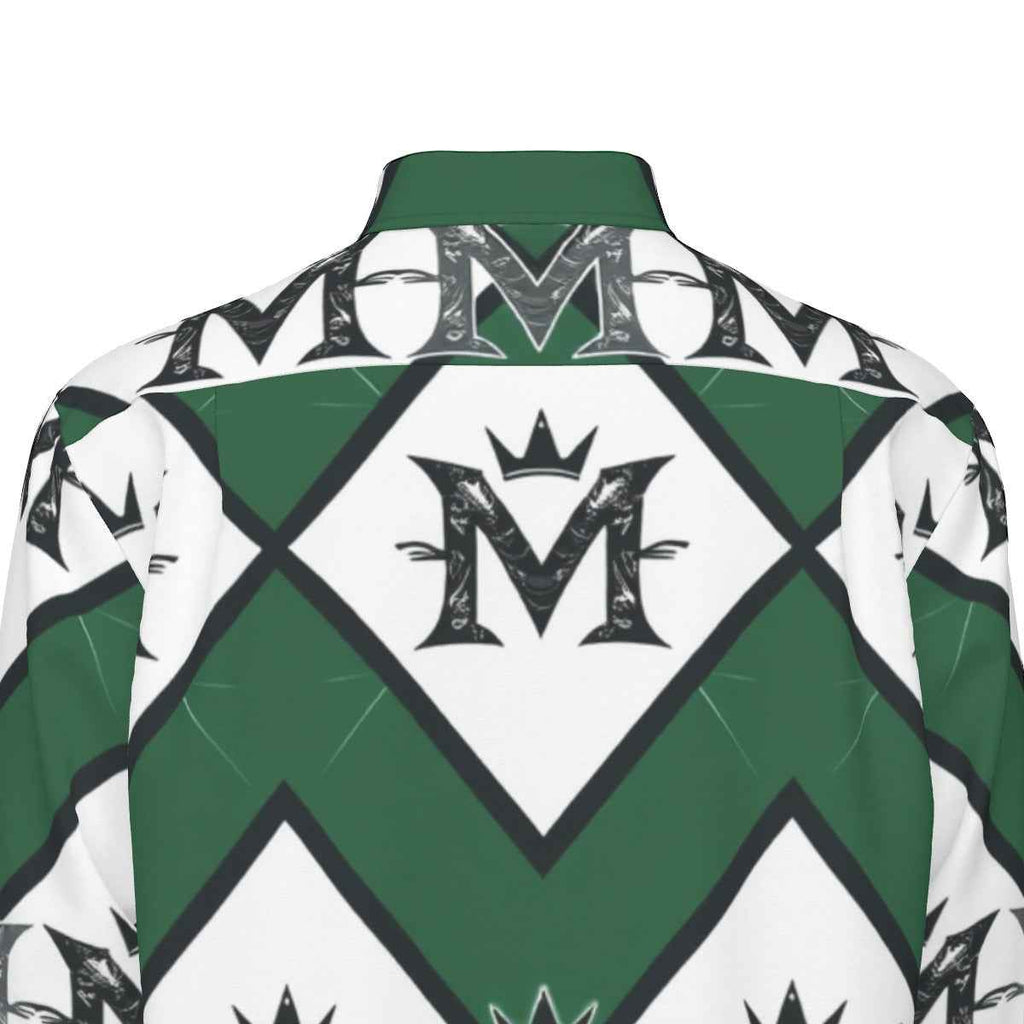 MUNSIEUR All-Over Print Men's Long Sleeve Tee Cotton