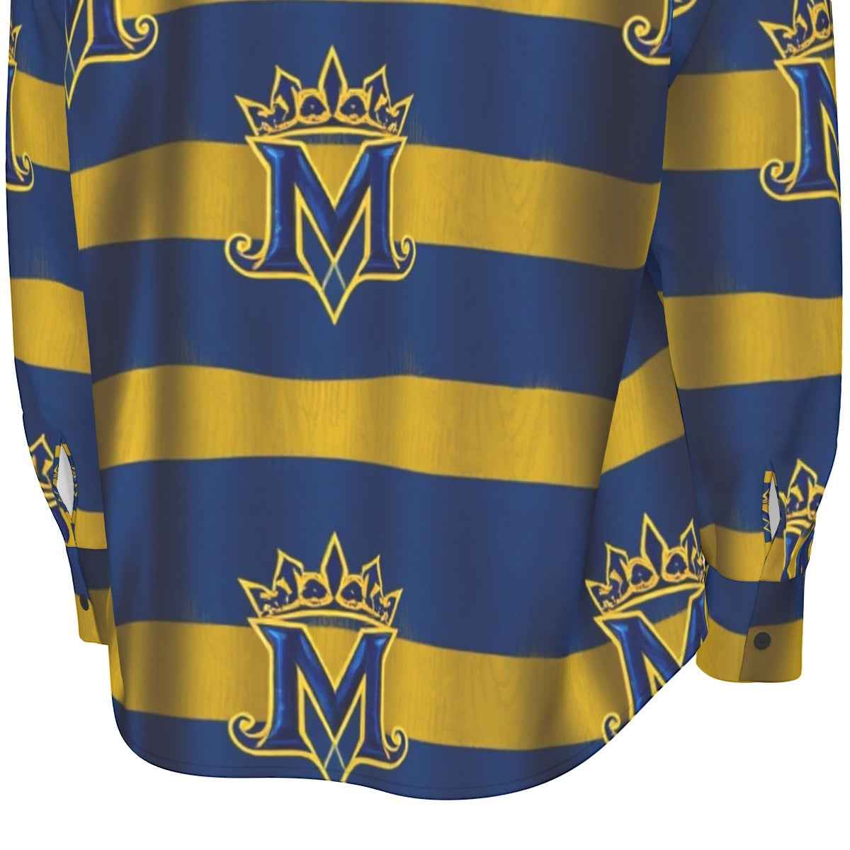 MUNSIEUR All-Over Print Men's Long Sleeve Tee Cotton