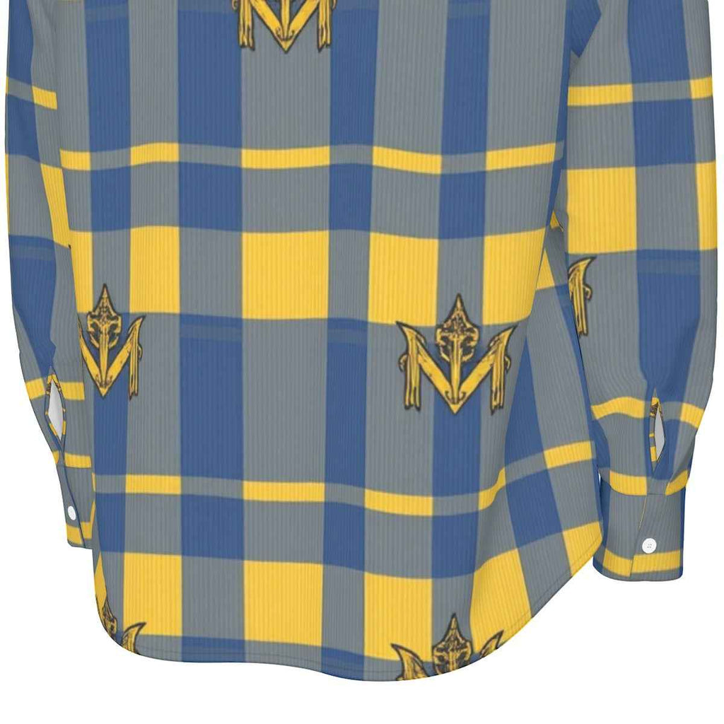 MUNSIEUR All-Over Print Men's Long Sleeve Tee Cotton
