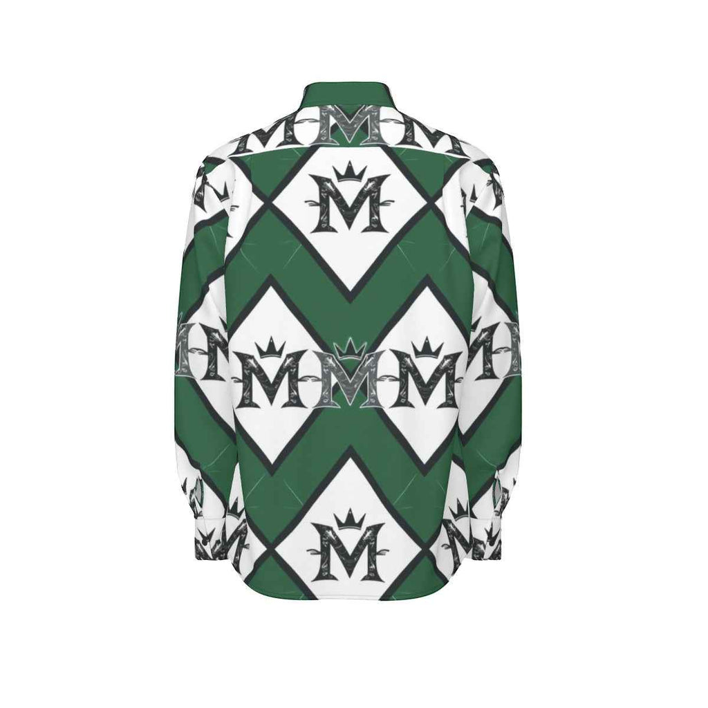 MUNSIEUR All-Over Print Men's Long Sleeve Tee Cotton