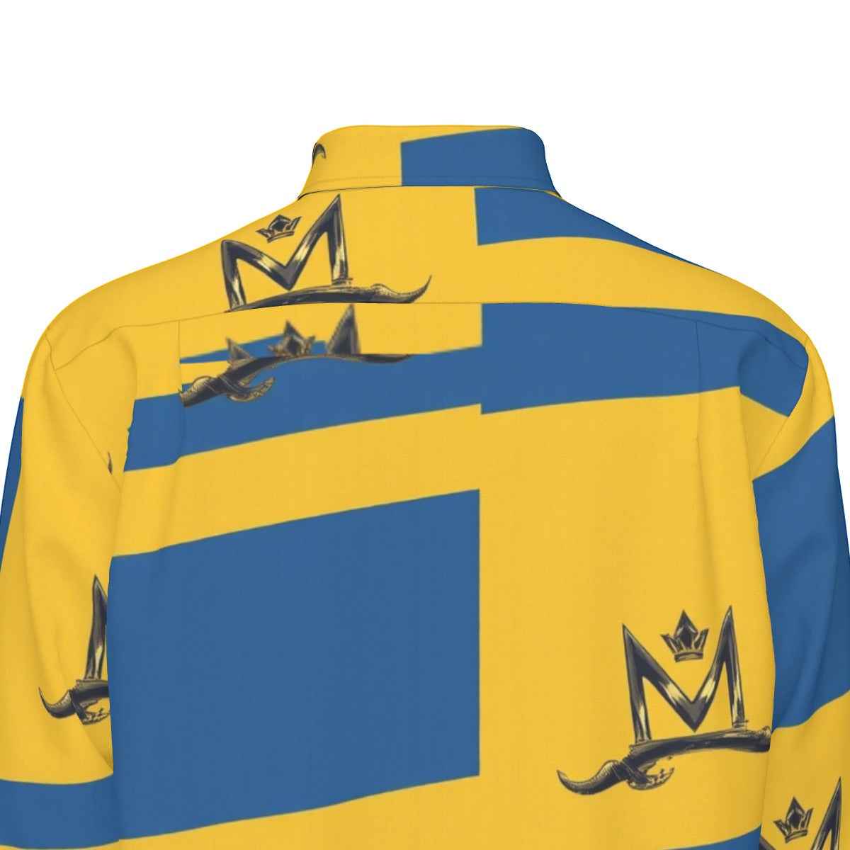 MUNSIEUR All-Over Print Men's Long Sleeve Tee Cotton