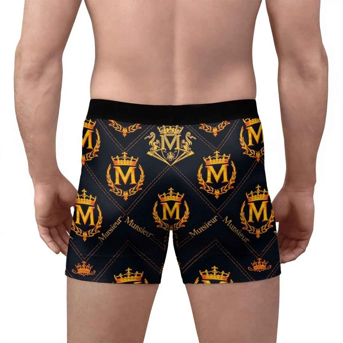 MUNSIEUR All-Over Print Men's Stretch Boxer Briefs New Arrivals