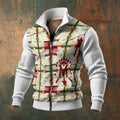 MUNSIEUR All-Over Print Men's Thick Knit Fleece Coat New Arrivals