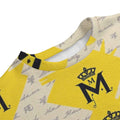 MUNSIEUR All-Over Print Unisex Hoodie Drop-shoulder Knitted Fleece Sweater