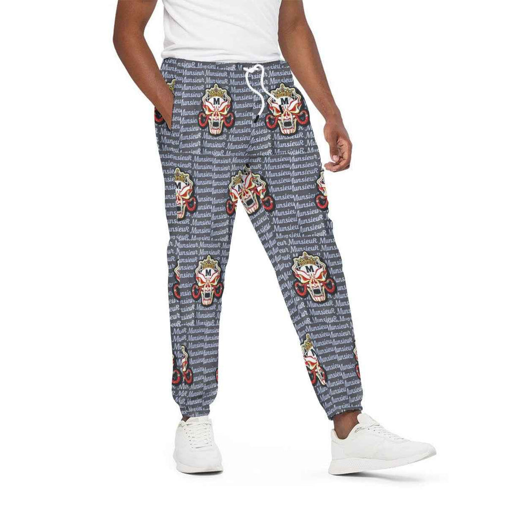 310GSM All-Over Print Joggers – Heavyweight Cotton | MUNSIEUR