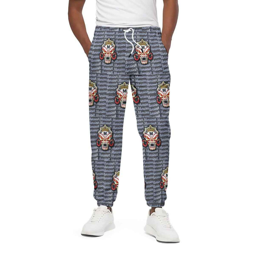 310GSM All-Over Print Joggers – Heavyweight Cotton | MUNSIEUR