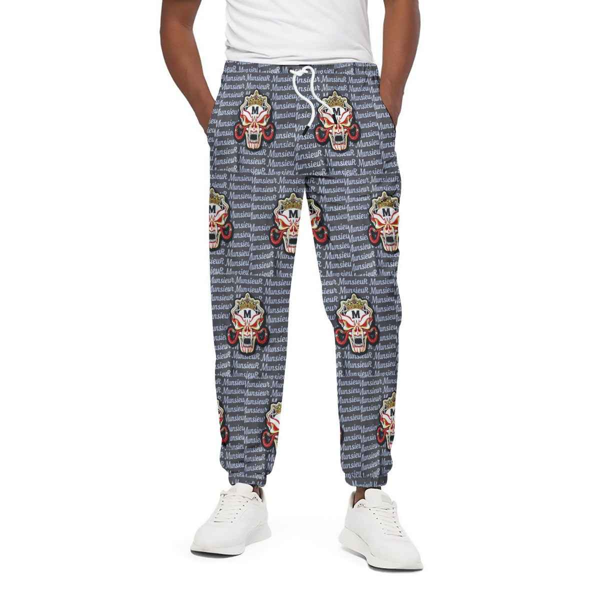 310GSM All-Over Print Joggers – Heavyweight Cotton | MUNSIEUR