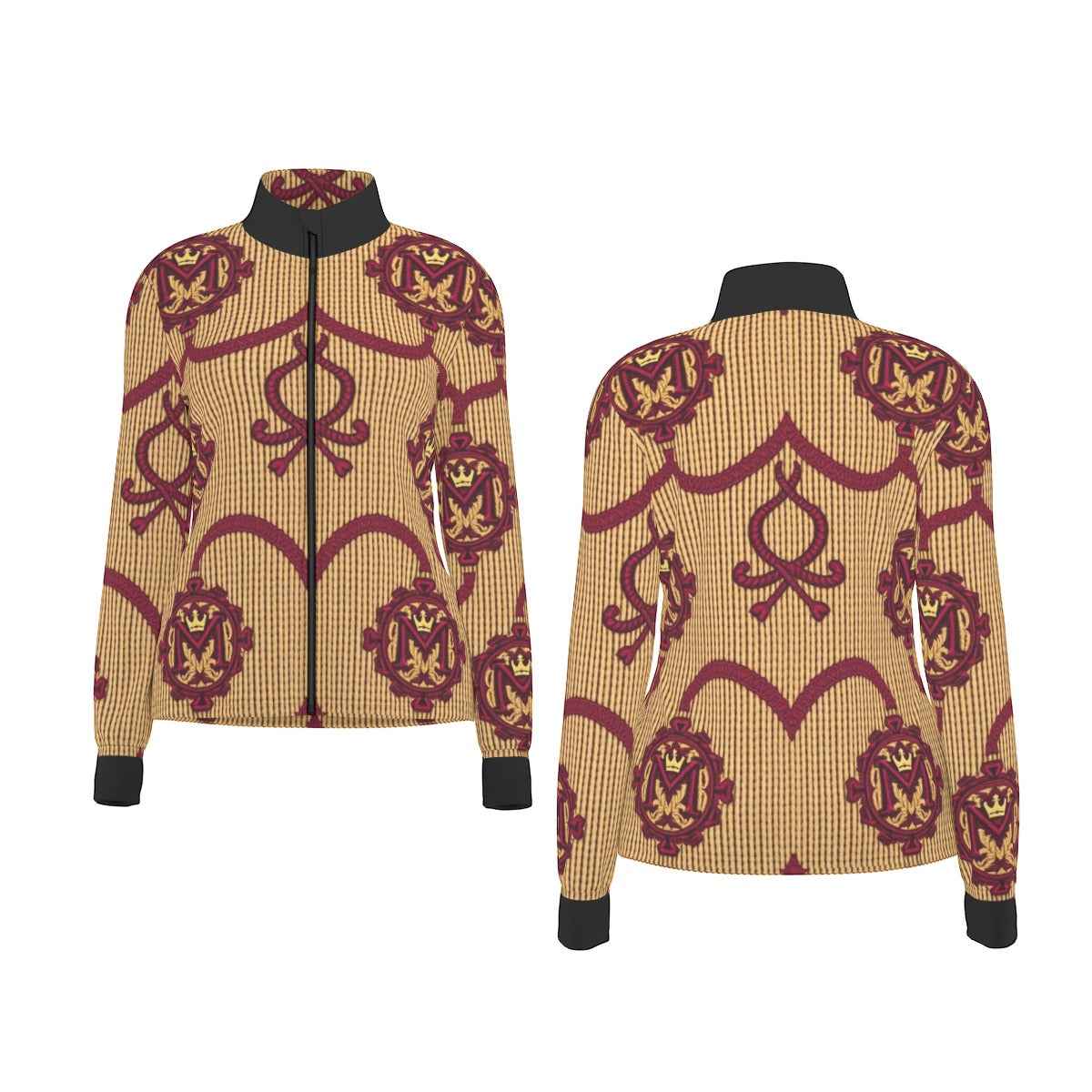 MUNSIEUR All-Over Print Women's Long Sleeve Thumbhole Jacket