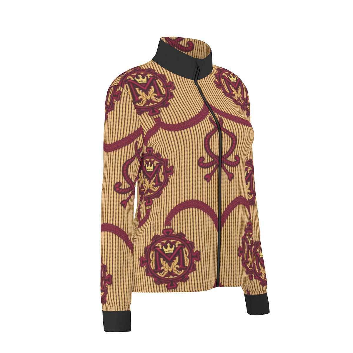 MUNSIEUR All-Over Print Women's Long Sleeve Thumbhole Jacket