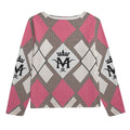 MUNSIEUR All-Over Print Women's Sweatshirt With Chest Pocket Heavy Cotton