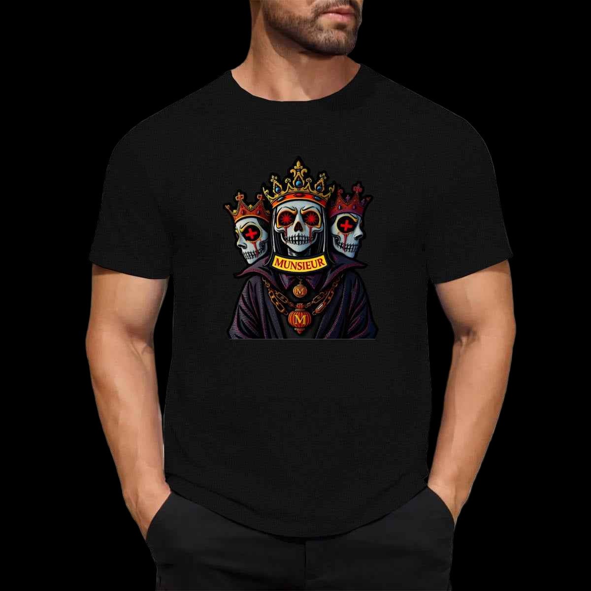 Munsieur Halloween Design Graphic Tee for Men
