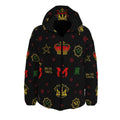 MUNSIEUR Men's All-Over Print Unisex Puffer Down Coat