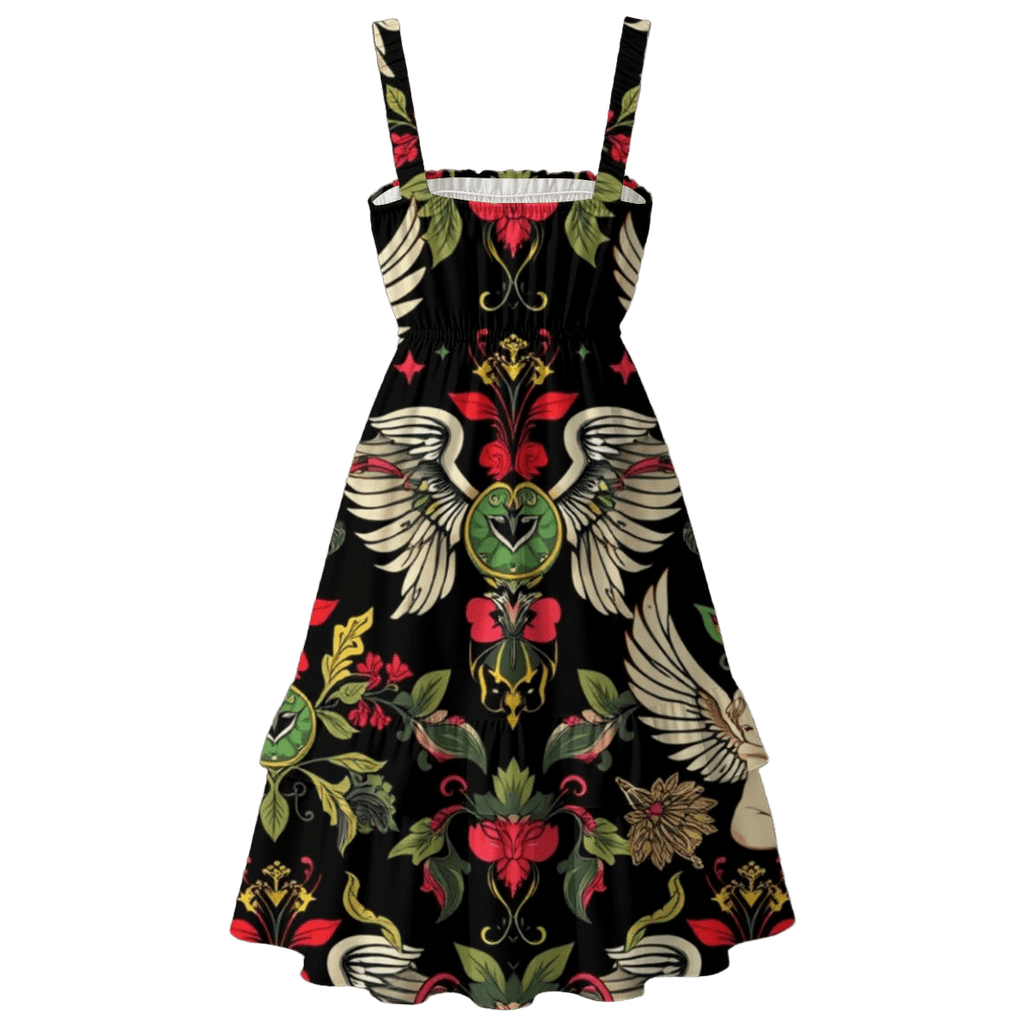 MUNSIEUR Women‘s Ruffle Hem Dress