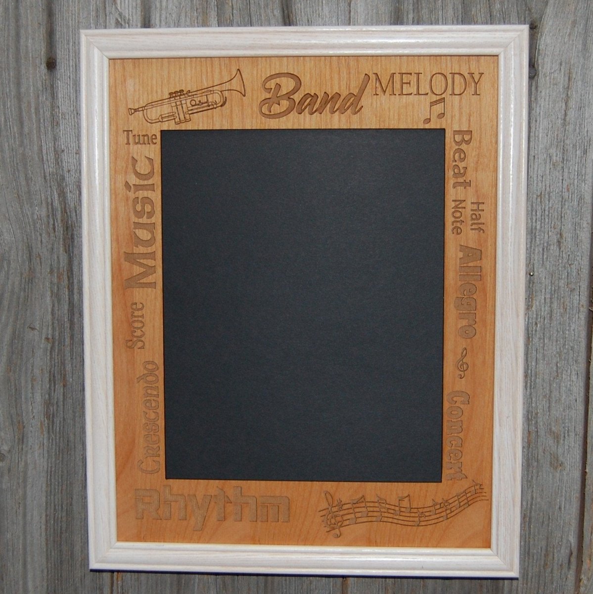 Music Picture Frame Alder Wood - 11x14 Frame Holds 8x10 Photo