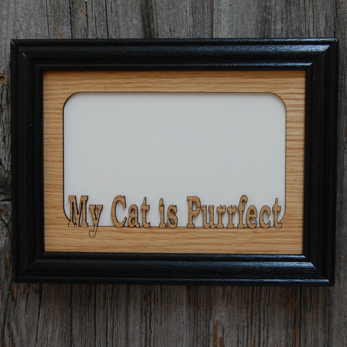 My Cat is Purrfect Picture Frame - 5x7 Frame Hold 4x6 Photo