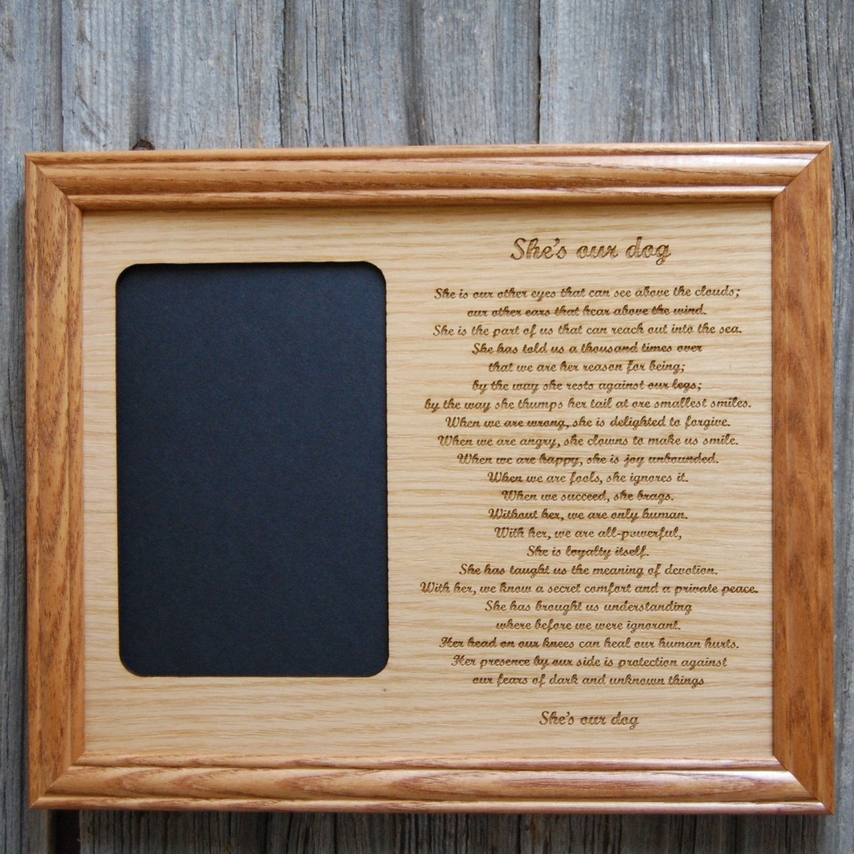 My Dog Picture Frame - 8x10 Frame Hold 5x7 Photo