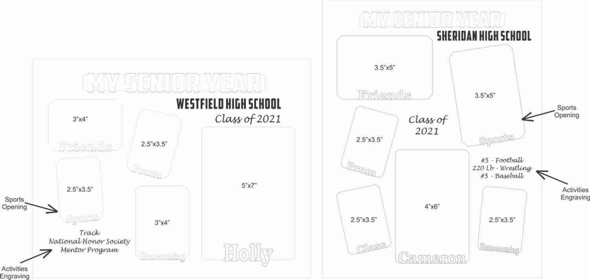 My Senior Year Picture Frame 11"x14"