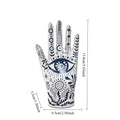 Mystic white & blue ceramic hand jewelry holder stand bedroom decor