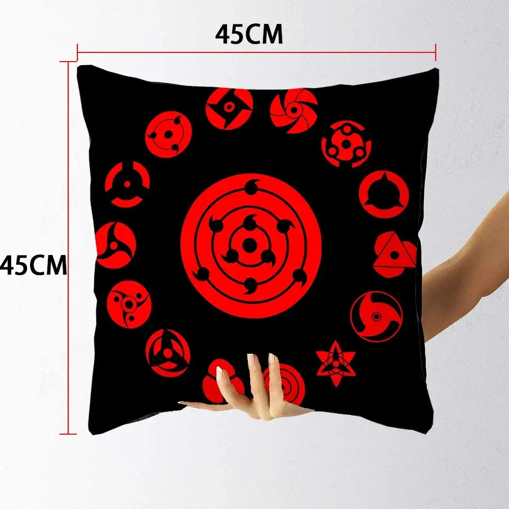 Naruto Uchiha Itachi Pillow Case – Red Cloud Square Cover