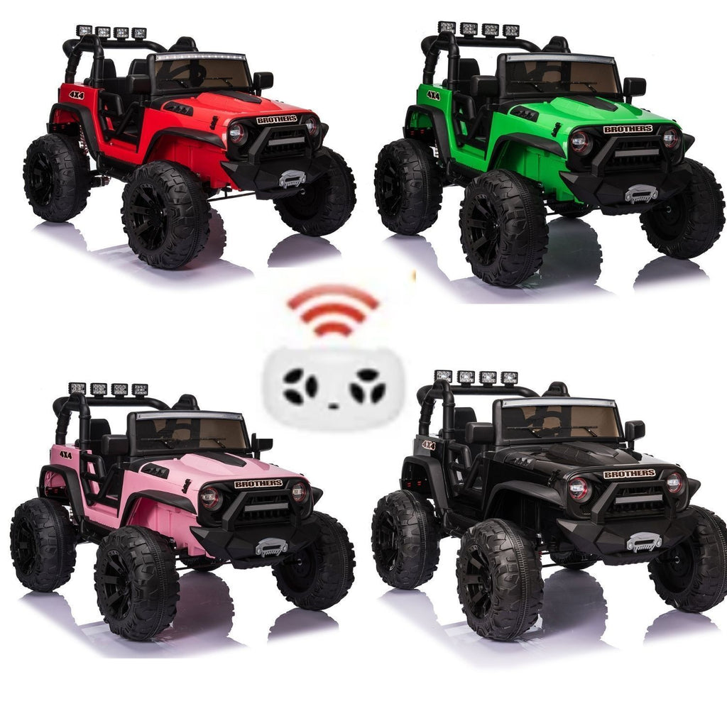 24V Electric Ride On Jeep Toy Car with USB, Bluetooth, and Remote Control for Kids