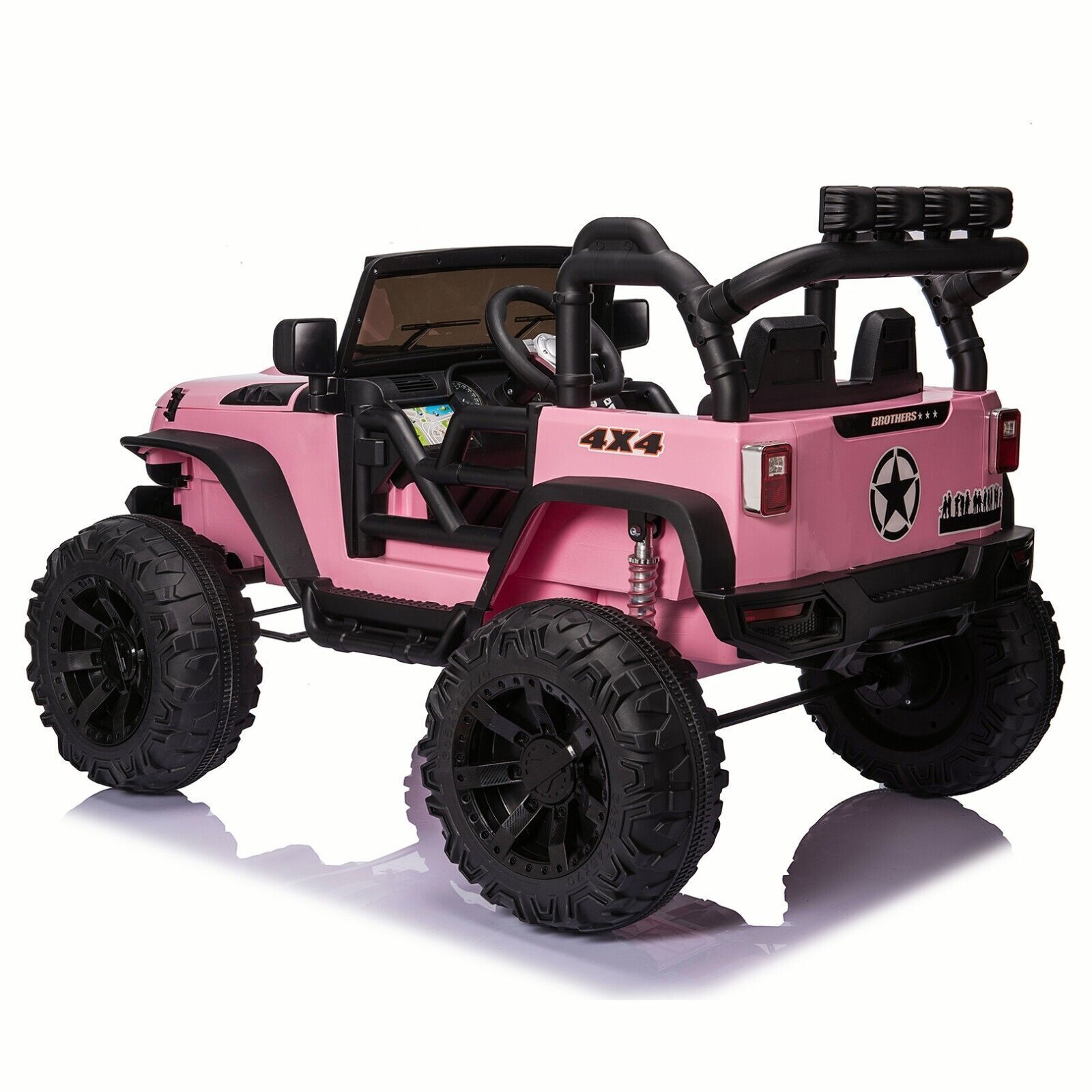 New 24V Electric Ride-On Jeep Toy Car with Remote Control and Bluetooth Connectivity for Kids