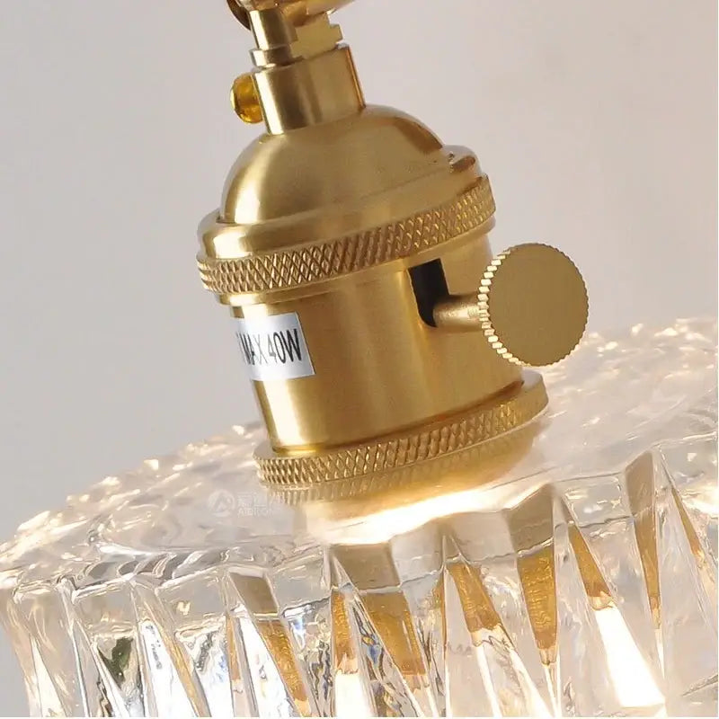Nordic gold brass led wall sconce bedroom light with adjustable arm