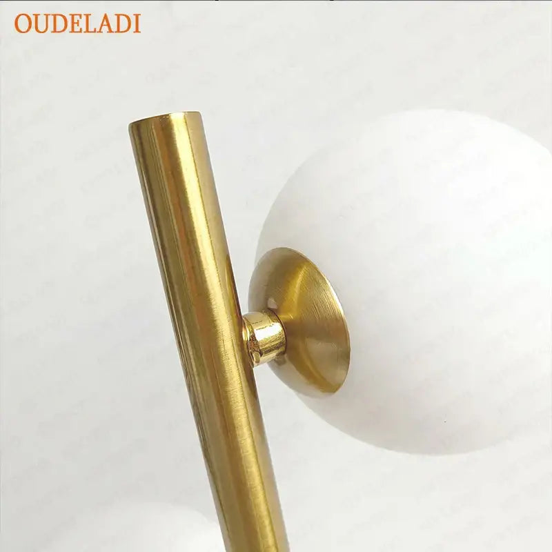 Nordic gold decorbites glass ball led table lamp for bedroom